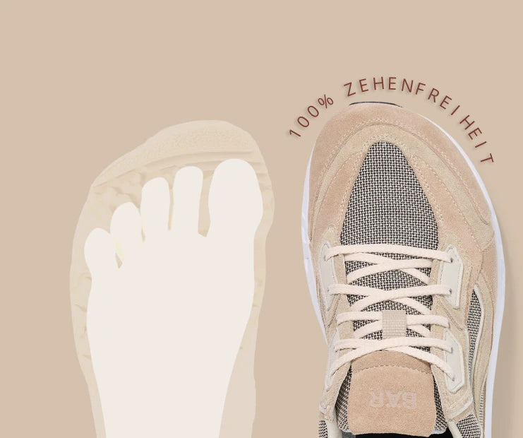No cramped toes. No pressure points. Just natural walking comfort.